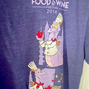 FINAL MARKDOWN• 
! Figment Epcot Passholder Food & Wine Festival 2018 Tee•Large